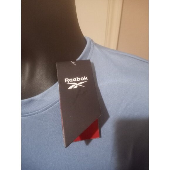 New Reebok XL Athletic Training Short Sleeve Tech Tee Crew Neck Men's T-Shirt - Picture 2 of 12